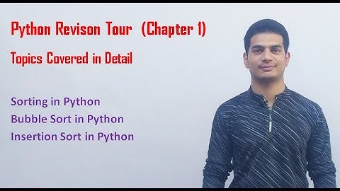 Python Revision Tour | Class 12 Computer Science with Python (Video 13)