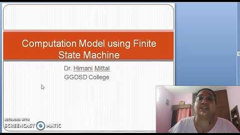 Example Computation model using Finite State Machines