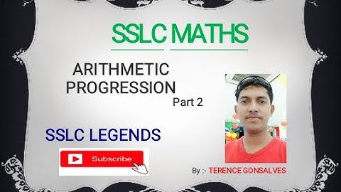 Class 10 || ARITHMETIC PROGRESSION || Part 2 by SSLC LEGENDS.