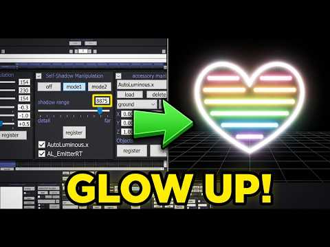 ⚙️MMD Tutorial - How to make a neon light up with auto-luminous