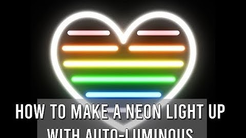 ⚙️MMD Tutorial - How to make a neon light up with auto-luminous