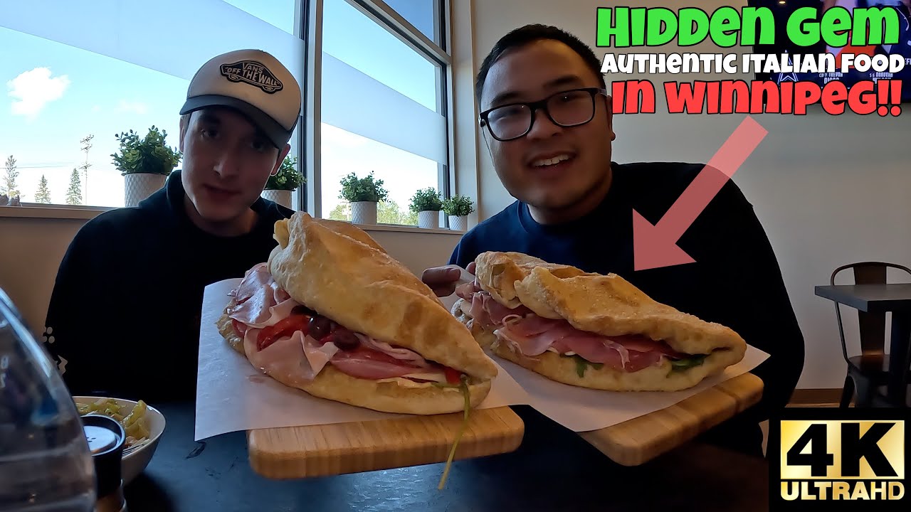 WINNIPEG LOCAL FOOD!! HIDDEN GEM AUTHENTIC ITALIAN FOOD IN WINNIPEG MANITOBA!! 🇮🇹 [4K]