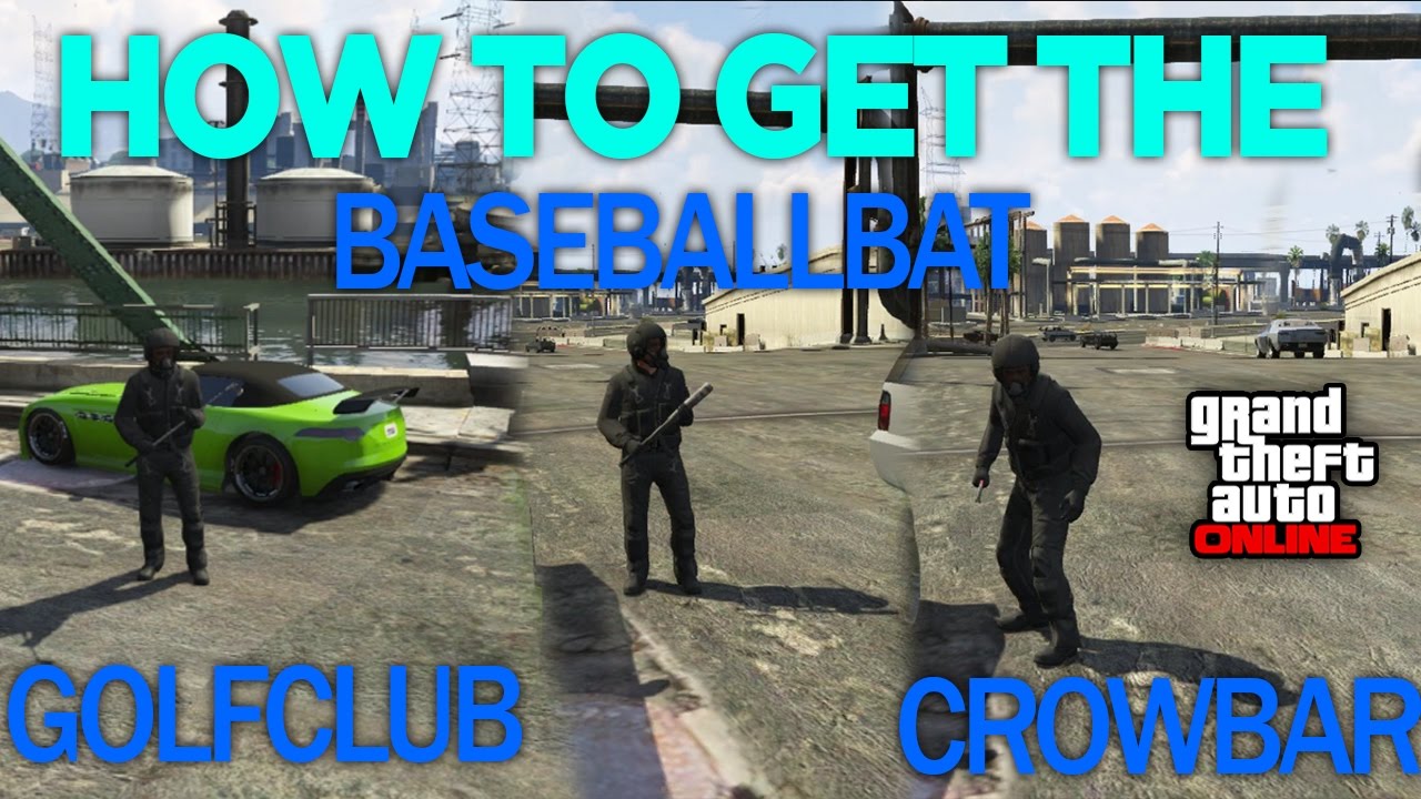 How To Get The Golf Club, The Baseball Bat And The Crowbar!! (GTA5