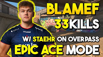EPIC ACE MODE By blameF w/ Staehr on Overpass - 3x Triple Kills - FACEIT 5V5 PREMIUM - Sep 23, 2023