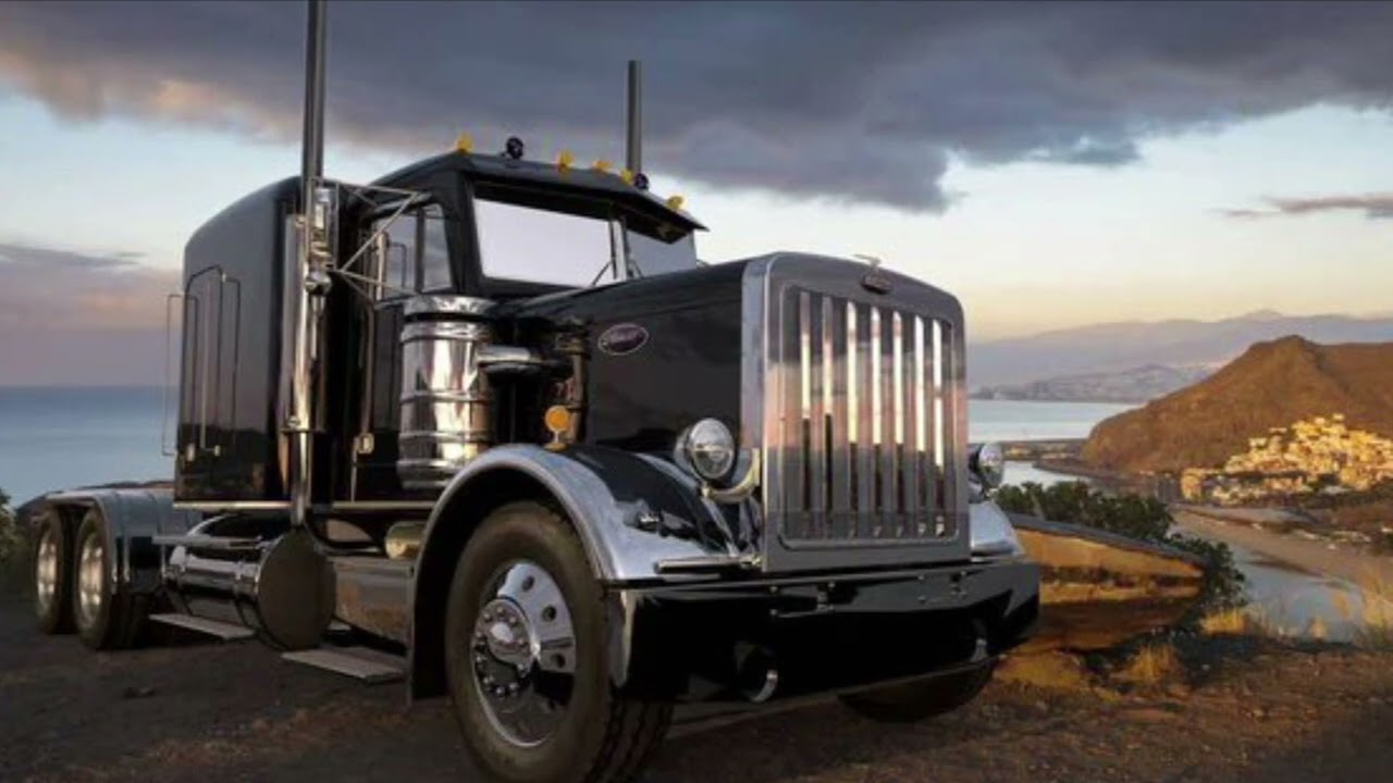 1989 PeterBilt Semi truck (((sounds))) YouTube