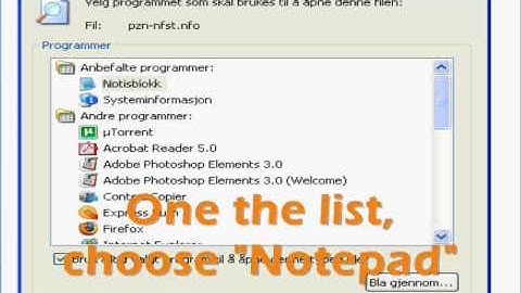 How to: Open .nfo files