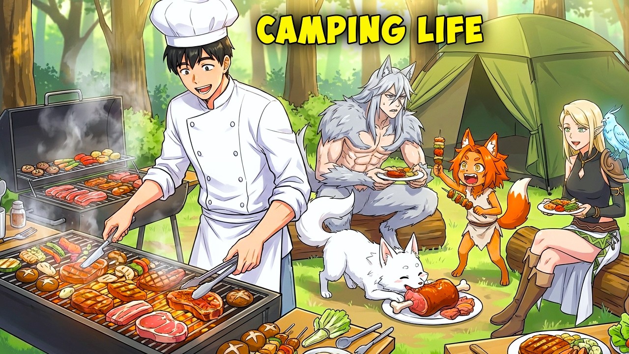 He Builds a Cozy Camp in Another World and Tames Monsters With His Cooking! - Manhwa Recap