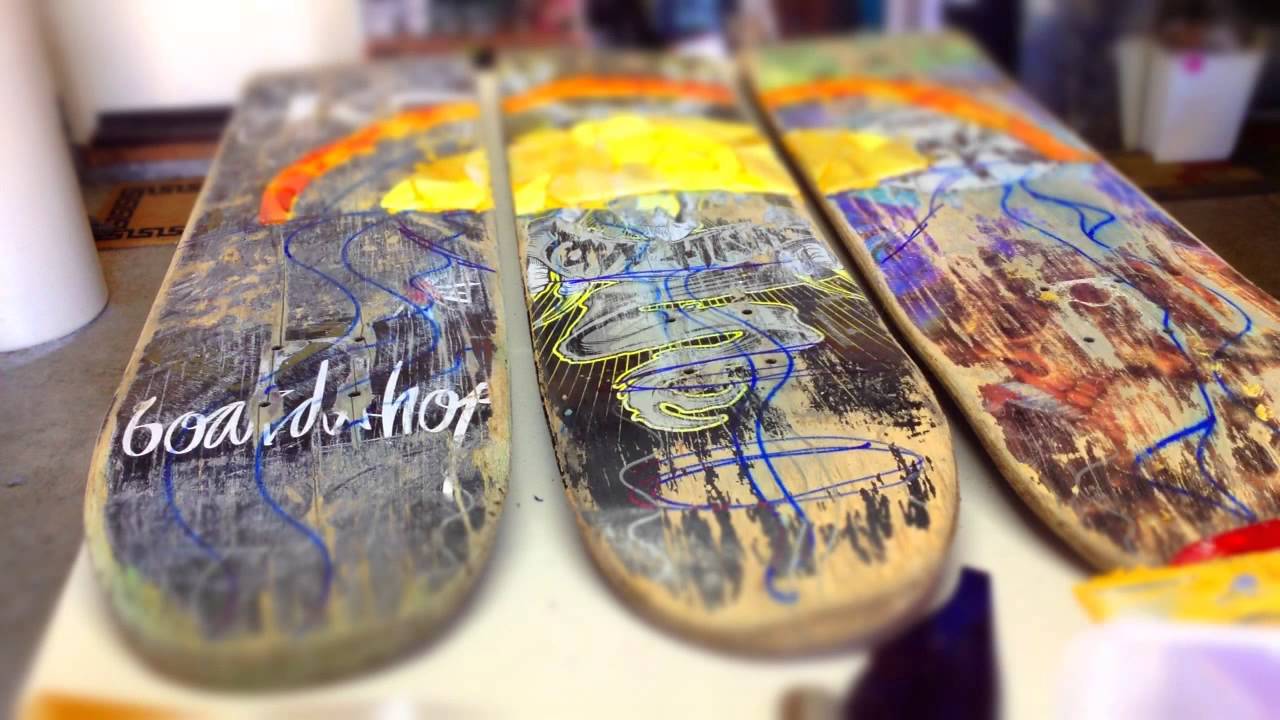 Stained Glass Mosaic Skateboards (Time Lapse) - YouTube