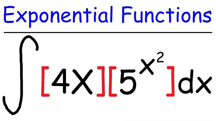 Indefinite Integral of Exponential Functions | Calculus