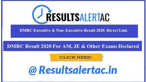 #DMRC Result 2020 For AM, JE & Other Exams #Declared; Here’s How To Check Score Online