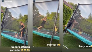 Hande Ercelin Ablasi Kiziyla Zipzipda Eylenceli Anlar Yaşadı