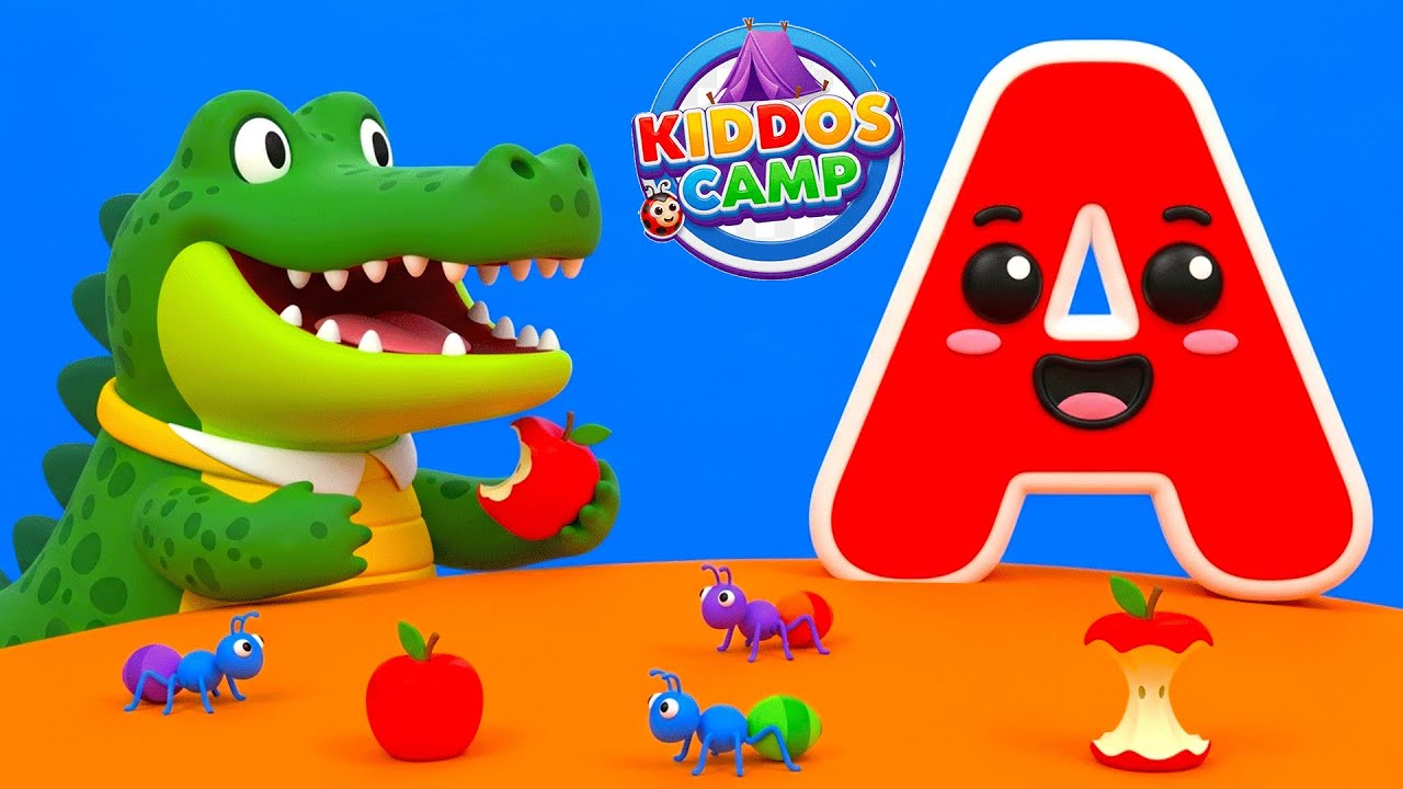 Learn ABC Phonics Song For Toddlers || A is For Apple 🍎 a aa Apple ...