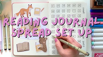 Easy and minimalist reading bullet journal setup 📖🖋️ reading tracker & bujo spread ideas