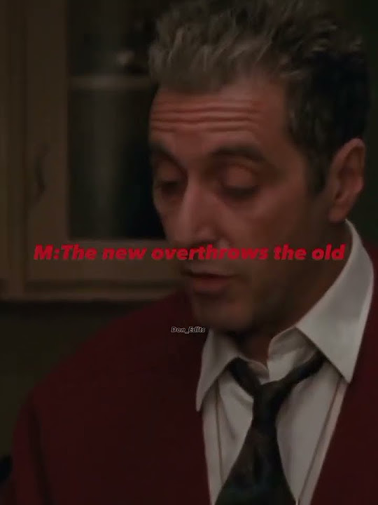 "Just when I thought I was out they pull me back in". ||The Godfather