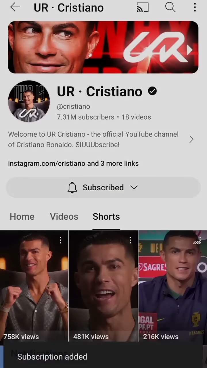 UR Cristiano Introducing Cristiano Ronaldo Official YouTube Channel UR Cristiano Introducing Cristiano Ronaldo Official YouTube Channel