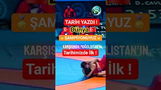 Buse Tosun Çavuşoğlu Moğolistanlı Rakibini Yenip Dünya Şampi̇yonu Oldu