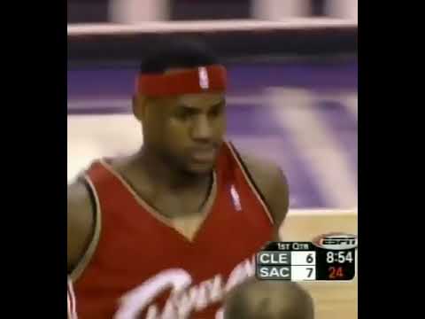 LeBron James' First Point in His NBA Career