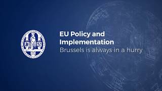 EU policy and implementation - 2.3 Brussels is always in a hurry