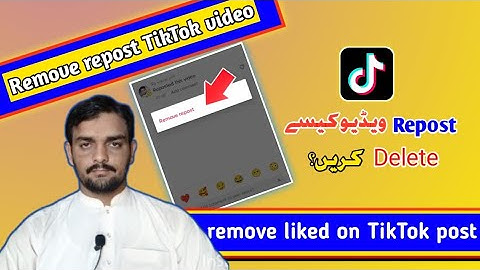 How to delete repost on tiktok 2023 || delete repost tiktok videos