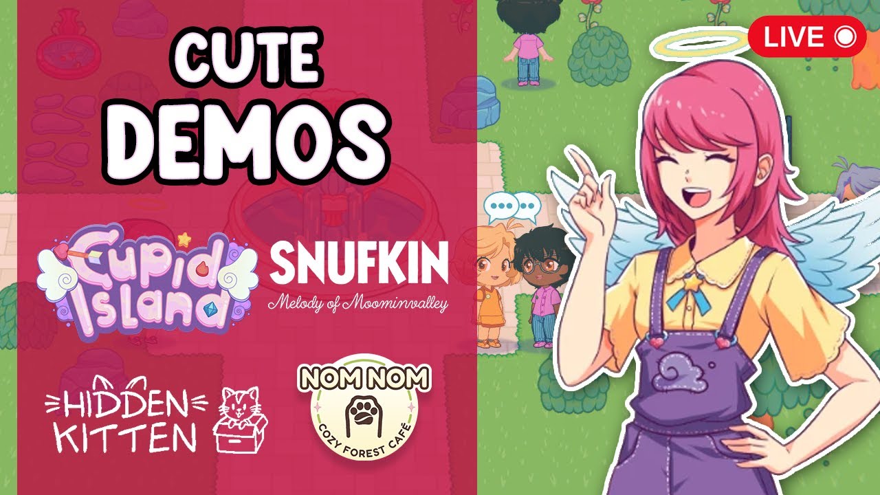Cute Sim Demos: Snufkin, Cupid Island, Nom Nom Forest Cafe, Hidden Kitten | STEAM NEXT FEST 2023