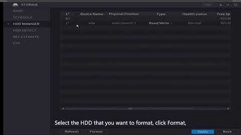 HDCVI｜2. How to set HDD Initial Configuration - Dahua