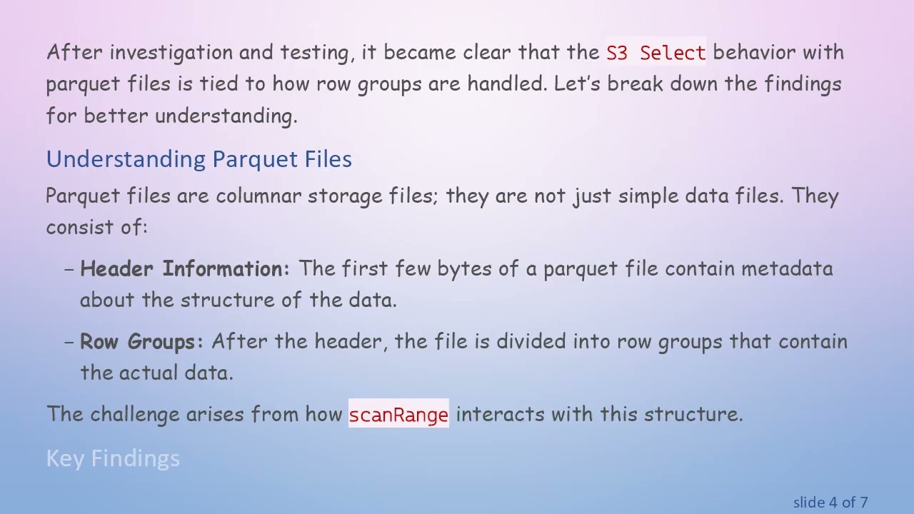Understanding the S3 Select ScanRange Issue: Why You're Receiving Entire File Results in AWS S3