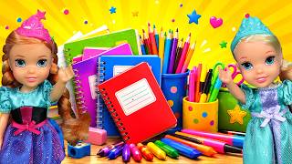 Back to school supplies Elsa Anna toddlers - shopping