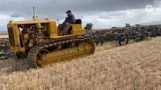 Caterpillar D6 and Allis Chalmers K Plowing