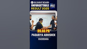 Std 12 Vidyakul Topper Padariya Abhishek 99.66 PR #vidyakul #topper #gseb #boardexam #shorts