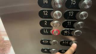 Awesome Otis Elevonic 411 High Rise High Speed Elevators (11-18) at 1750 Tysons BLVD in McLean, VA