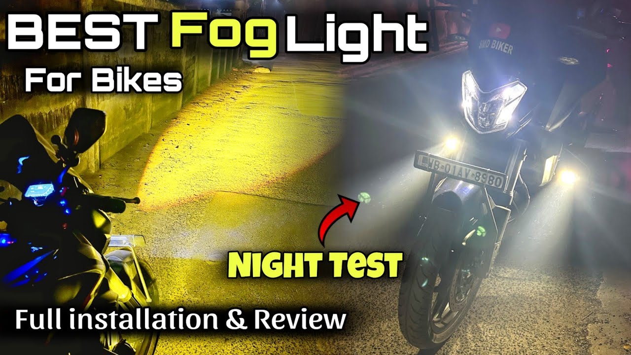 Best Budget Fog Light For All Bikes🔥 | Full Installation & Night View😍 