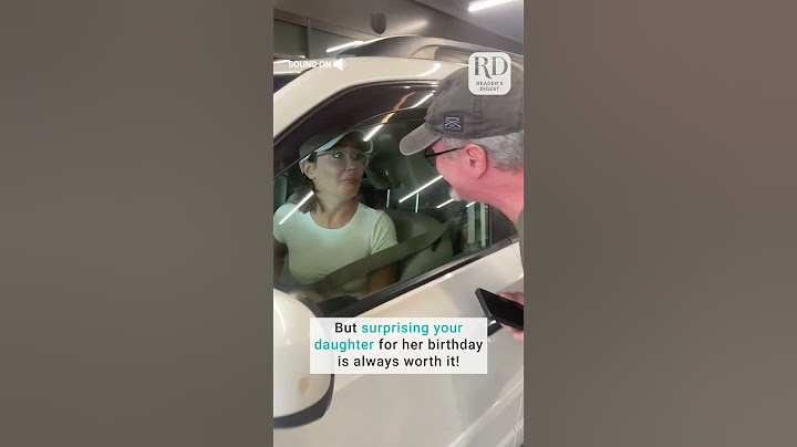 Dad Surprises Daughter on Her Birthday
