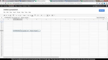 How to add a Hyperlink to a Google Spreadsheet