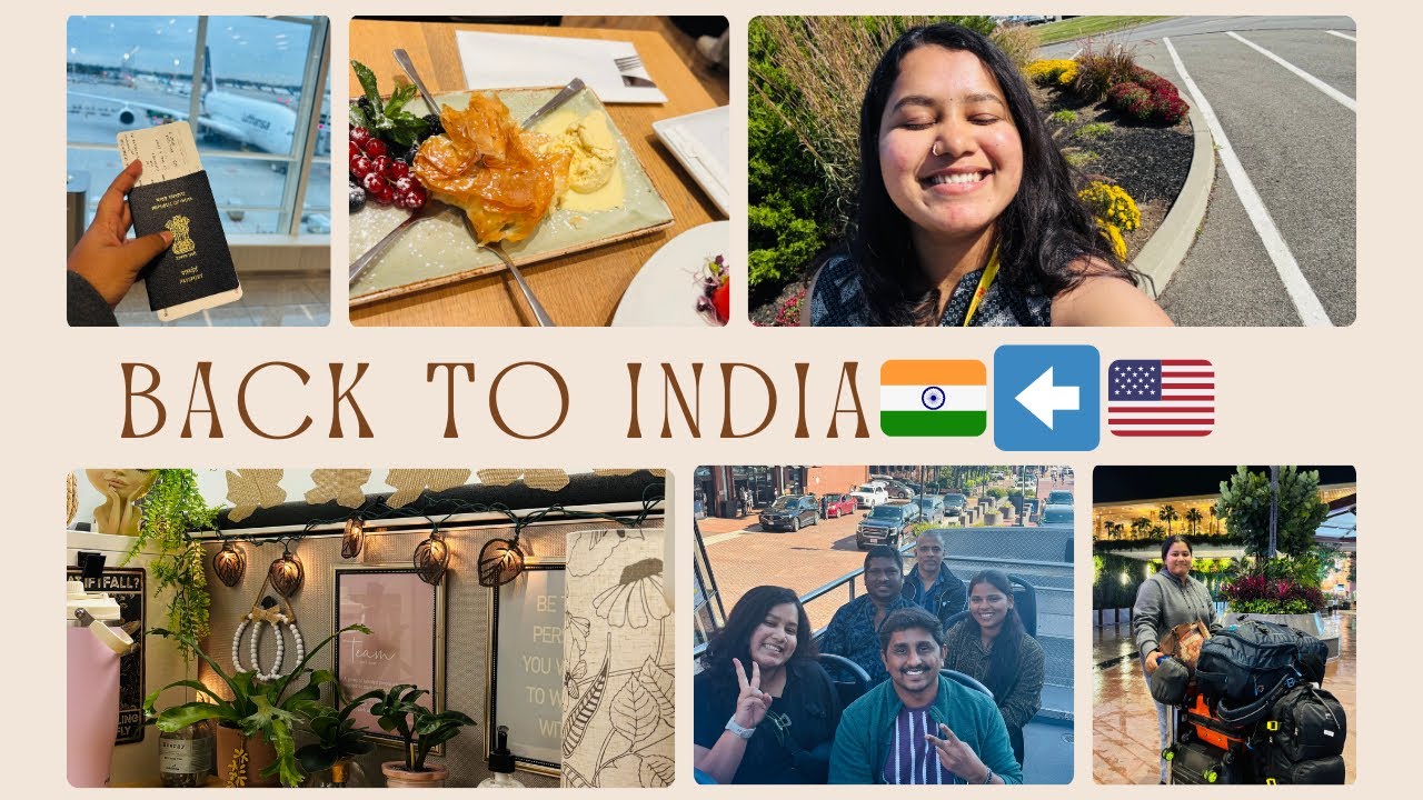 Back to Homeland ✨| 🇺🇸➡️🇮🇳| Until Next Time🤞🏻
