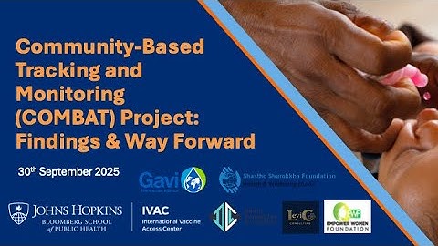 Community-Based Tracking and Monitoring (COMBAT) Project: Findings and Way Forward