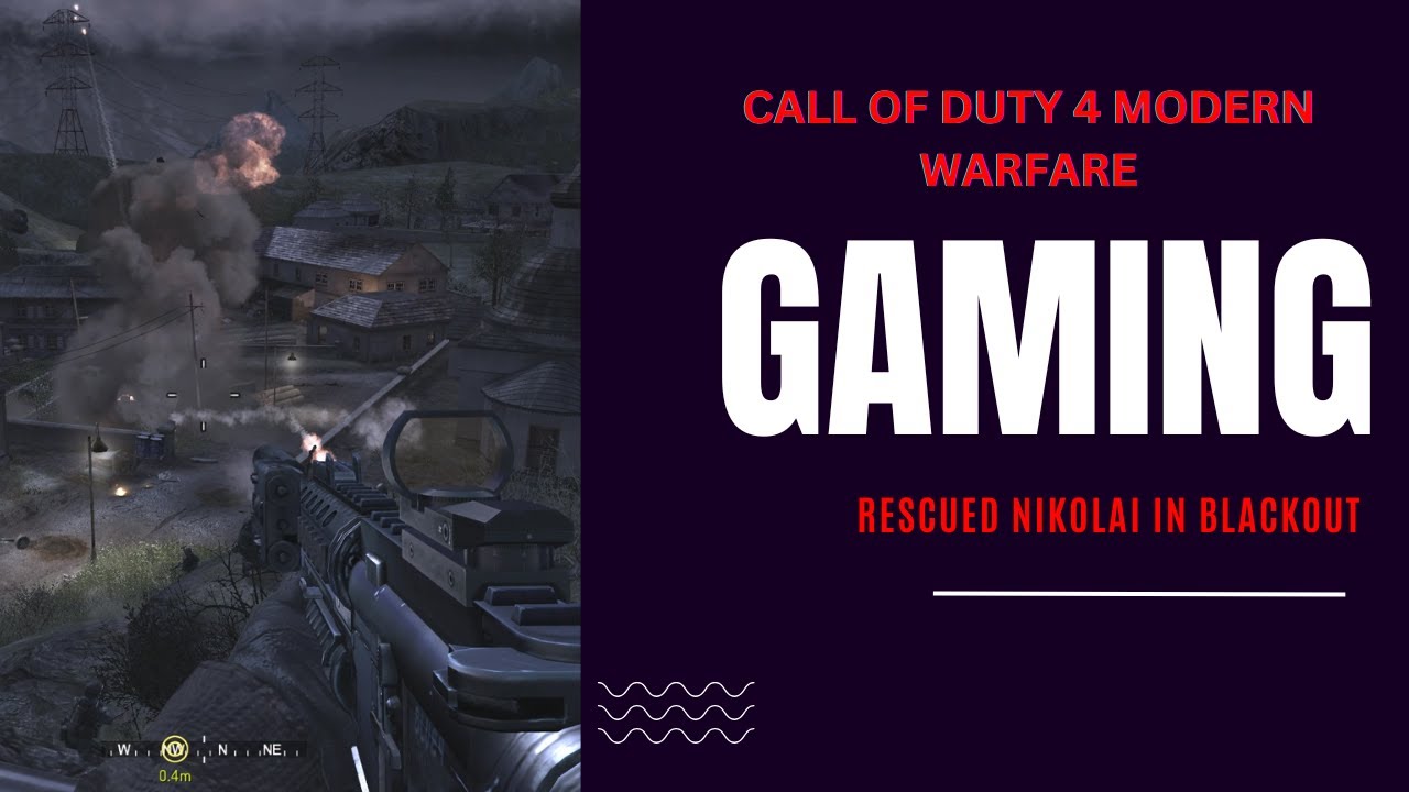 Stealth Ops: Rescuing Nikolai in Blackout - [ Veteran difficulty ]  COD4 Modern Warfare Gameplay...