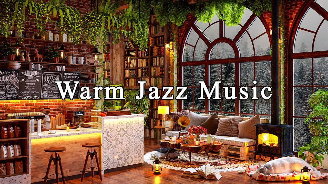 Soothing Jazz Instrumental Music for Studying WorkRelaxing Jazz Music at Cozy Coffee Shop Ambience