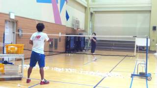 Badminton lesson 20150511(MON) - smash 3