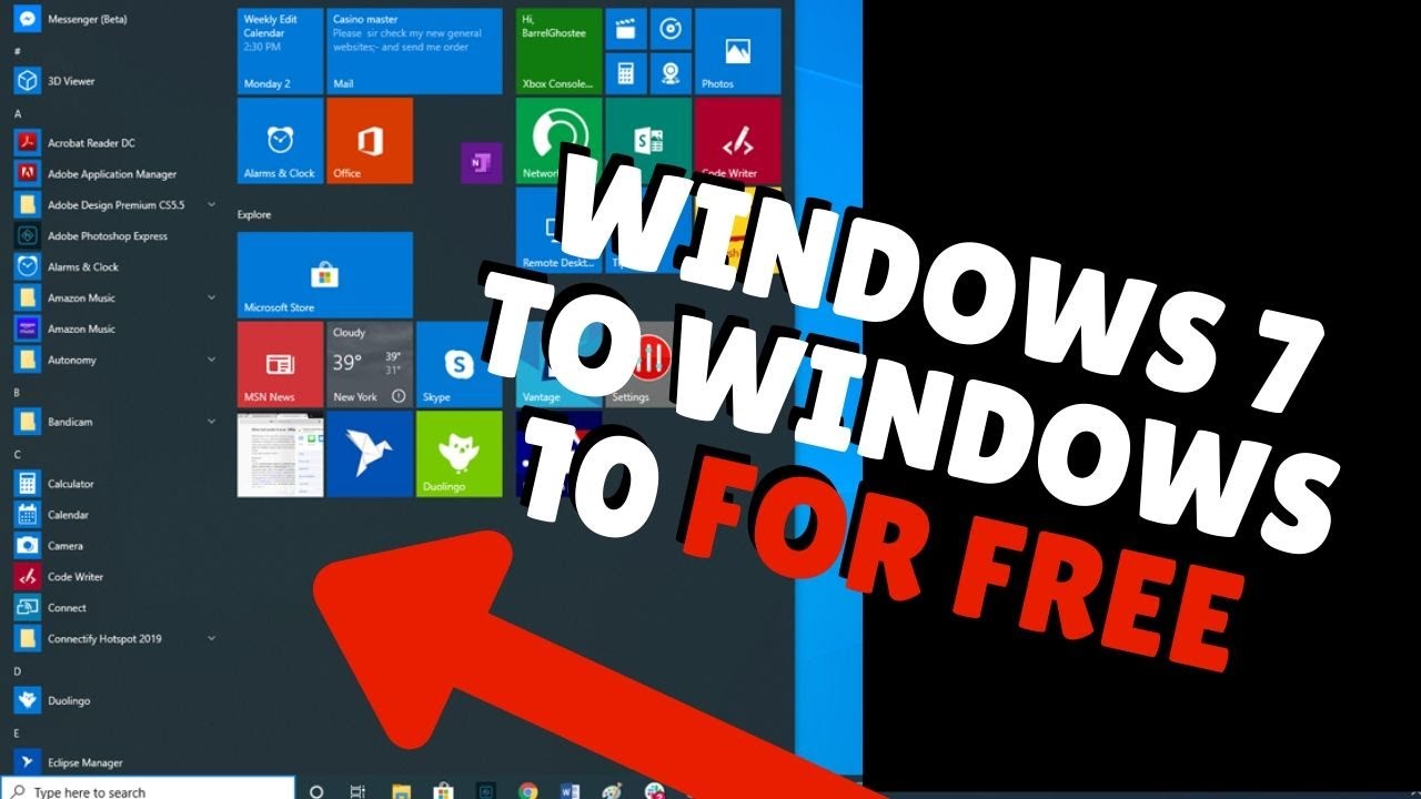 How To Upgrade Windows 7 To 10 FOR FREE. YouTube