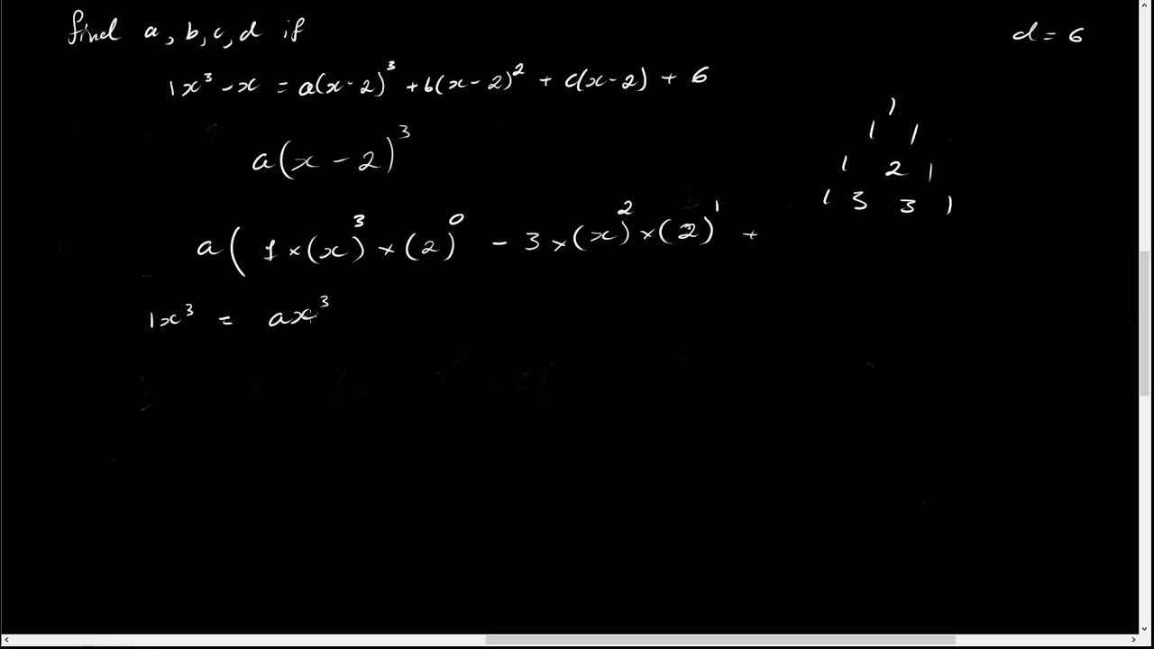 Finding Unknown Coefficients (Polynomials)