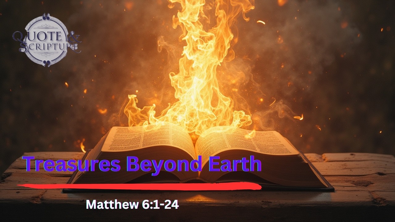 Treasures beyond earth bible verses audio bible matthew 6 1 24