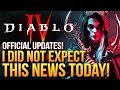 Diablo 4 - Woah...I Did NOT Expect This News Today! New Official Updates! Is Destiny 2 Ruining This?