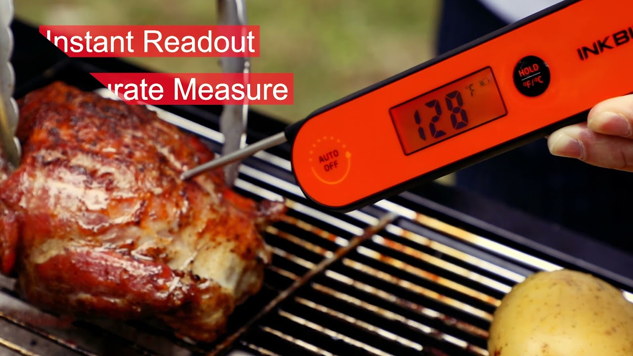 Inkbird Instant Read Meat Thermometer IHT-1P, Digital Waterproof  Rechargeable Food Thermometer with Calibration, Magnet, Backlig