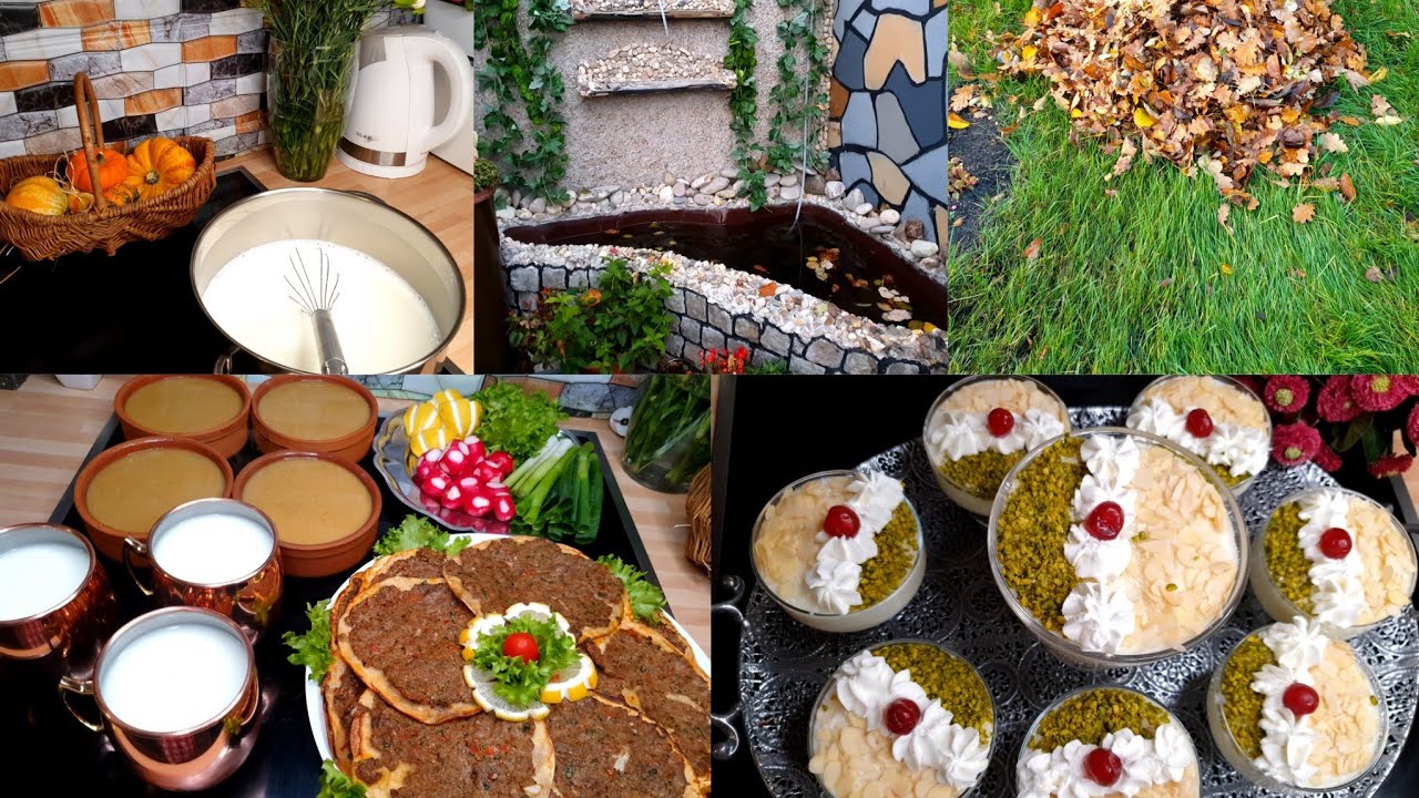 روتين يوم الجمعة تنضيف الحديقة ،لحم بعجين بدون عجين وتحلاية شامية من ريحة الشام كلو بفيديو اليوم  🥰