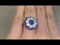 Floral 1.71ct Sapphire and Diamond Weston Ring