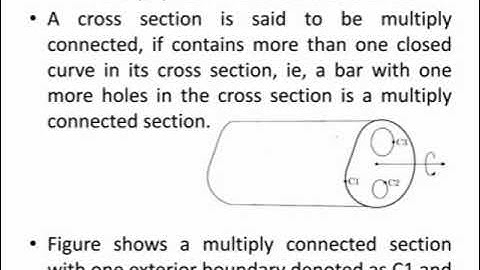 ME 202 Advanced Mechanics of Solids Module 6 Part 15 Multiply connected section