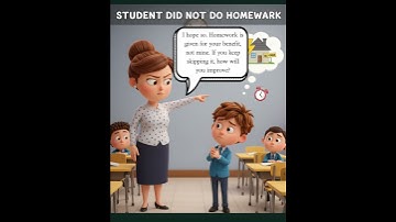 Why Didn’t You Do Your Homework? | Strict Teacher & Student Conversation | Beginner English #AI #ai