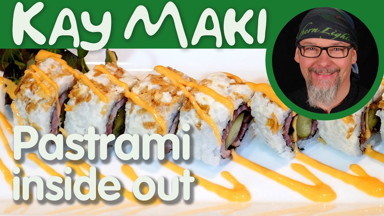 Pastrami Inside-Out Sushi selber machen