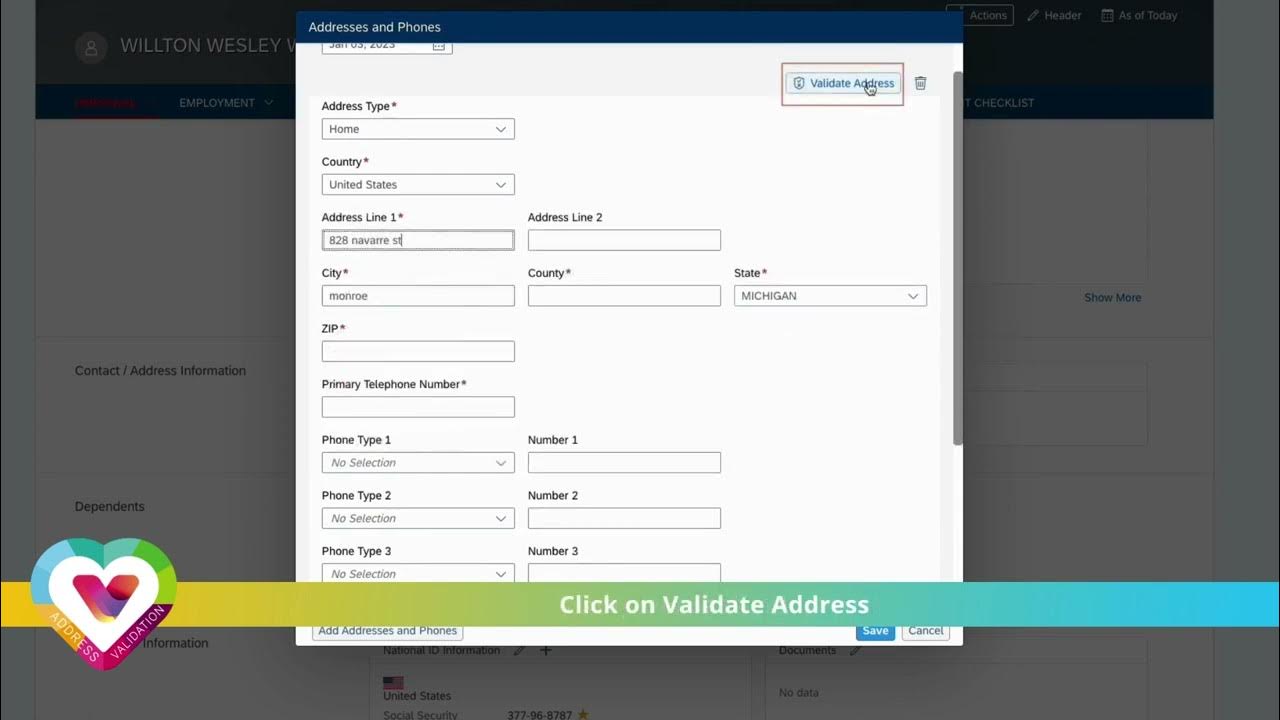TSP Address Validation YouTube