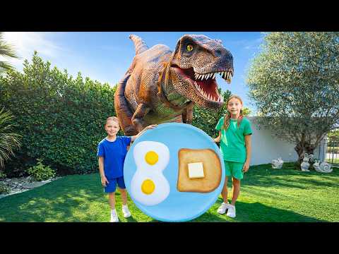 Eva Finds a Mystery Egg and a Hungry Dinosaur Hatches Out!